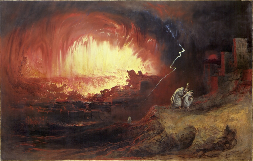 The Destruction of Sodom and Gomorrah, painting by John Martin in 1852 at the Laing Art Gallery